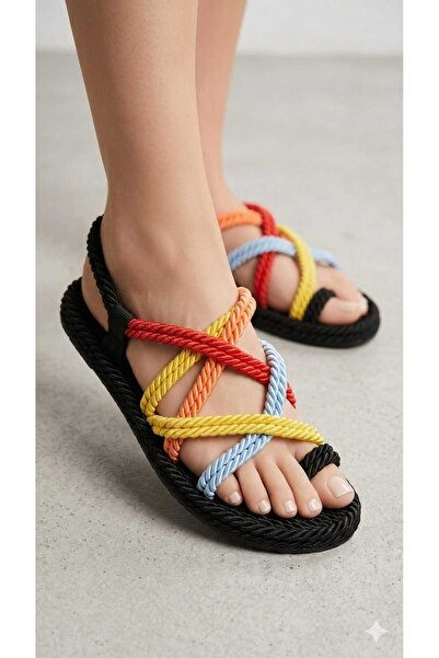 ZİO Multicolored Rope Sandals