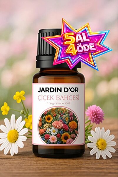 JARDIN D'OR Çiçek Bahçesi Esansiyel Uçucu Koku Yağı Buhurdanlık Yağı Difüzör ...