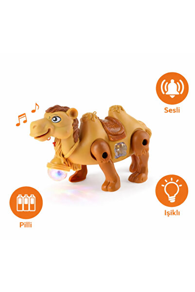 Erzi Oyuncak Deve Işıklı Sesli 18 Cm Sevimli Deve