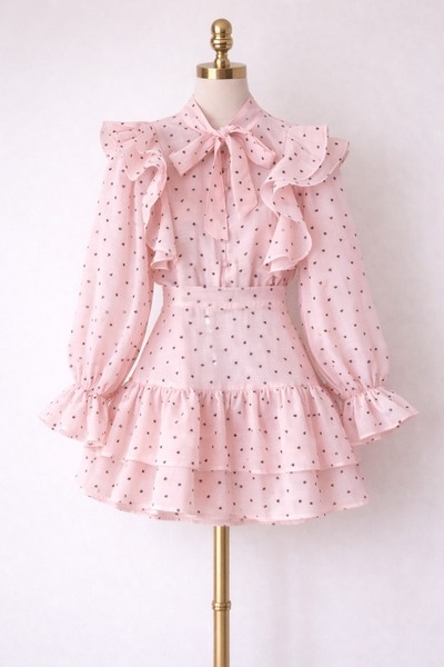 Feya Studio Compleu camasa oversize cu fusta pantalon din bumbac cu in