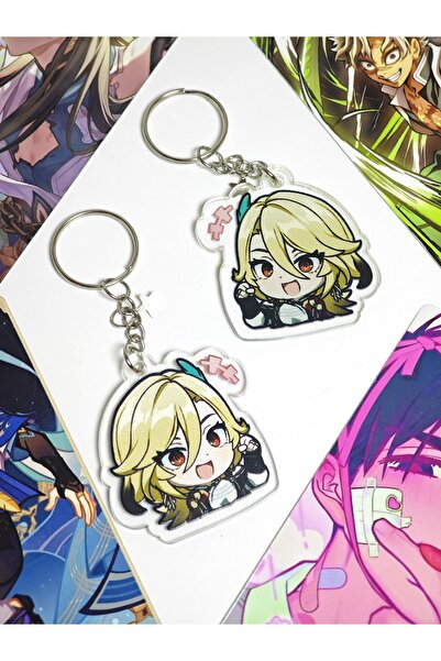 Yenaplanner حلية حقيبة جينشين إمباكت كافيه/سلسلة مفاتيح (قطعة واحدة)