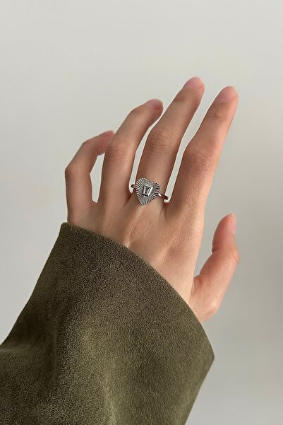 Okko Store حلقة قابلة للتعديل على شكل قلب