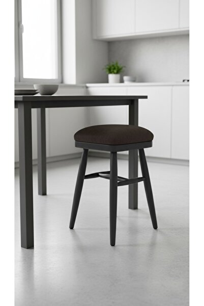 KleinHaus Furniture Ahşap Ayaklı Tabure, Konforlu Oturum, Mutfak Taburesi, Ka...