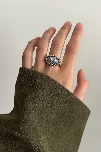 Okko Store خاتم قابل للتعديل مرصع بالأحجار