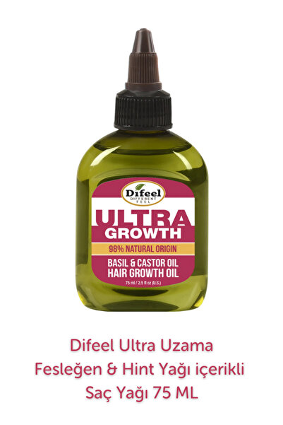 Difeel Ultra Growth Yavaş Uzayan Saçlara Özel Saç Bakım Yağı 75ml
