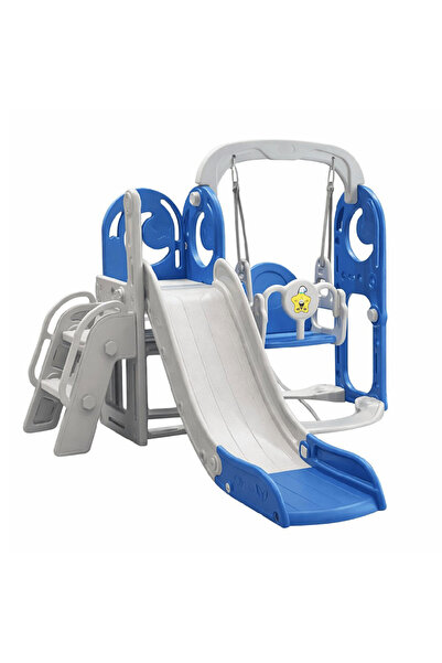 ALBADER 2-in-1 Kids Slide and Swing Set with Safety Belt, Indoor Outdoor Todd...