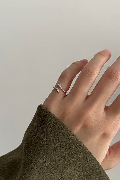 Okko Store Mini Stones Snake Pinky Ring