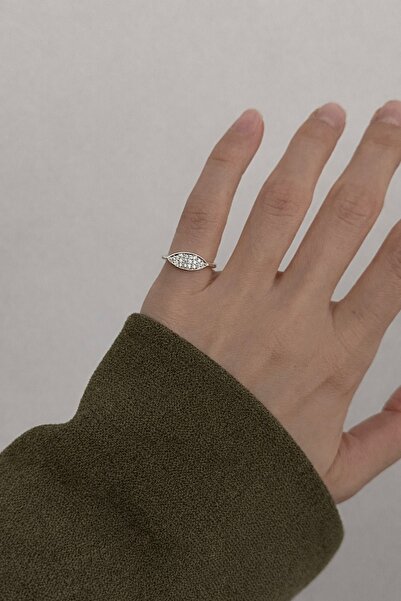 Okko Store خاتم صغير قابل للتعديل على شكل إصبع صغير مرصع بالأحجار