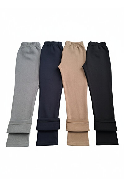 Dastini Dečije likralne čupane helanke Rejene, jednobojne – set od 4 komada