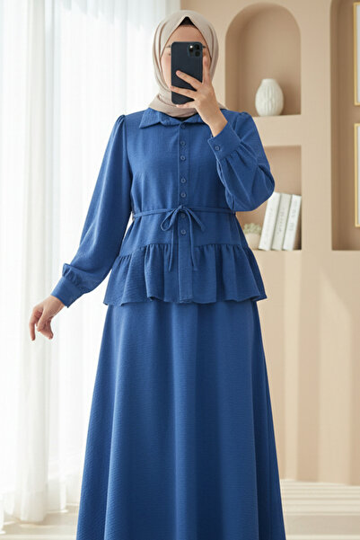 HİJABAYA Σετ μπλούζα και φούστα με κορδόνια