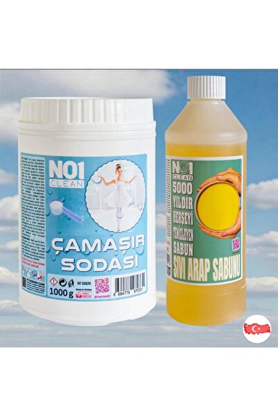 no1 clean ÇAMAŞIR SODASI ve SIVI ARAP SABUNU SET