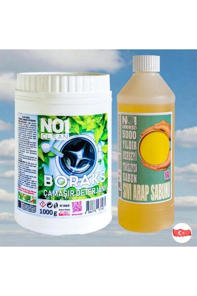 no1 clean BORAKS ve SIVI ARAP SABUNU SET
