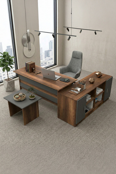 Yurudesign Vario Abf Ofis Büro Masa Takımı Barok-antrasit