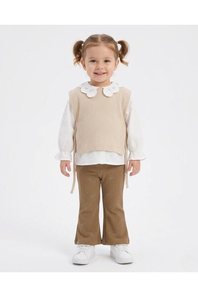 Egelite Girl's Transitional Sweater, Blouse and Flared in 3 Stylish Holiday C...