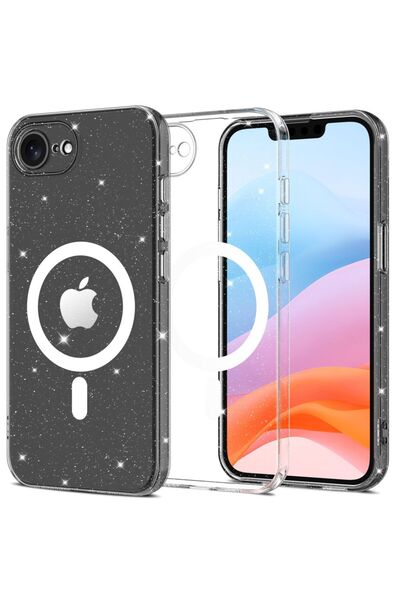 Tech-Protect FlexAir MagSafe Case for iPhone 16e - Glitter Clear