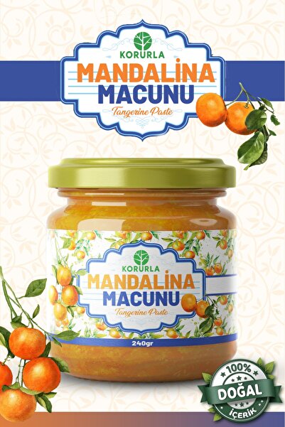 Korurla Mandalina Macunu | Zencefil, Zerdeçal, Havlıcan, Nane, Kekik, Okalipt...