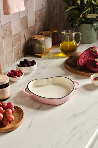 Karaca Love Demir Döküm Emayeli Tava Pink 20 cm