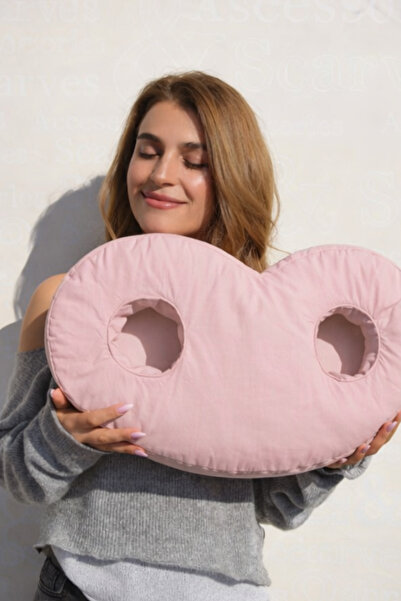 moonzy - minimalist & cozy Oval Double Hole Ear Protection Pillow – Lying Pat...