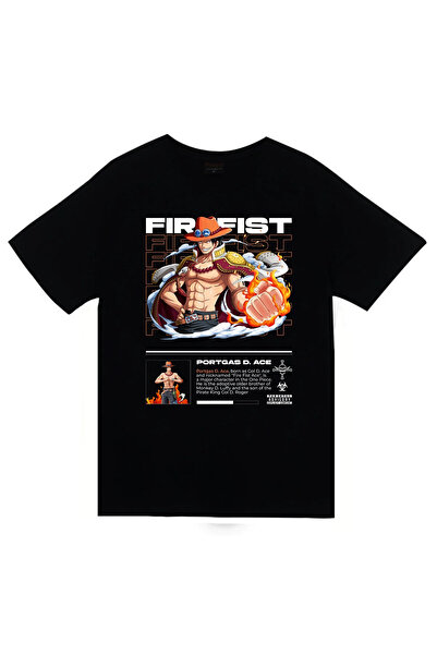 fame-stoned One Piece - Portgas D. Ace - Μπλουζάκι με στάμπα anime, unisex, 1...