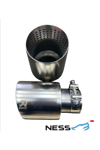 AKRAPOVİC 100 MM İÇİ DELİKLİ INOX TEKLİ EGZOZ UCU