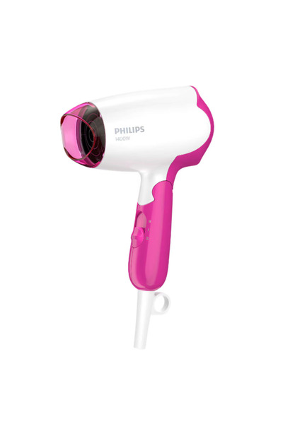 Philips SalonDry Compact BHD003/00 Hair dryer, 1400 W, foldable, white/pink