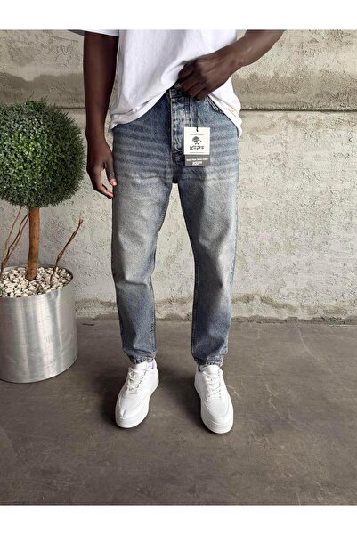KağanKY Blue Washed Boyfriend Jean
