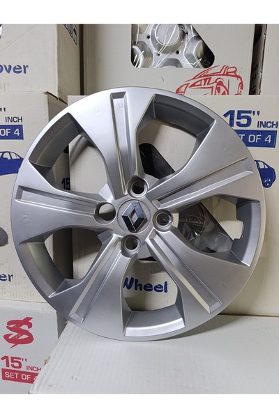 Universal 15 Renaullt Yeni Model Taliant Jant Kapağı Takımı (4 lü set (Krom A...