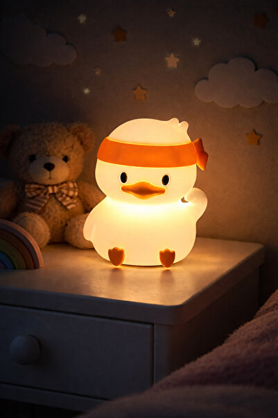mystylee DC-26 DEKORATİF LED SEVİMLİ ÖRDEK GECE LAMBASI