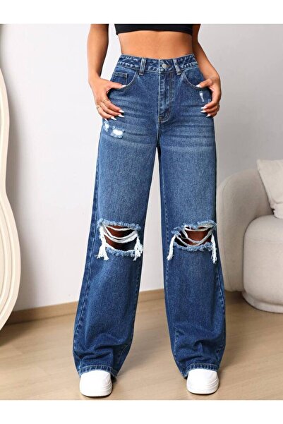 MARLİX Baggy Loose Fit Jeans with Pockets