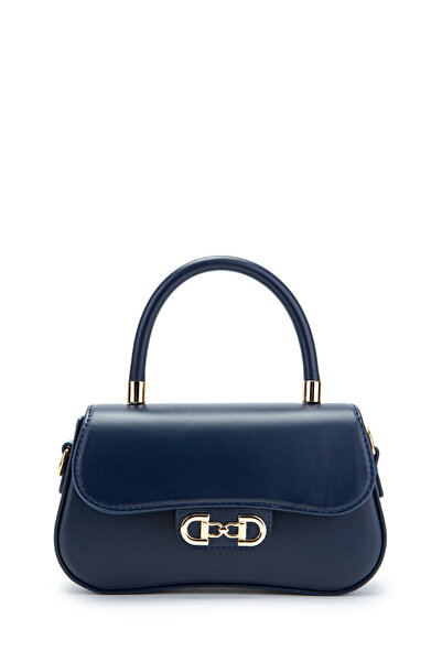 minebag Clamshell Baguette Adel Crossbody Women's Bag Navy Blue