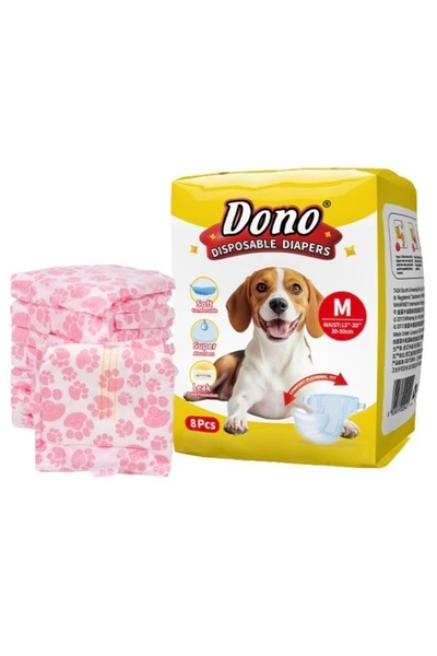 FOXMAG24 Disposable diapers for dogs, female, adjustable, M (30-50Cm)