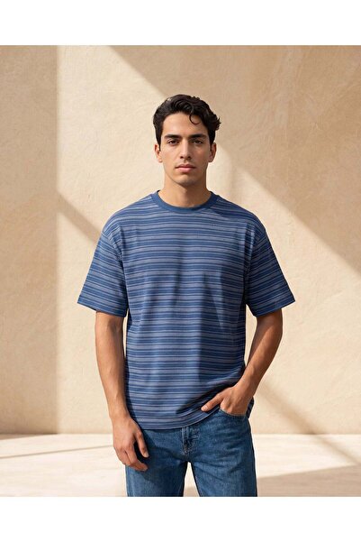 REDTAG Men Navy T-Shirt