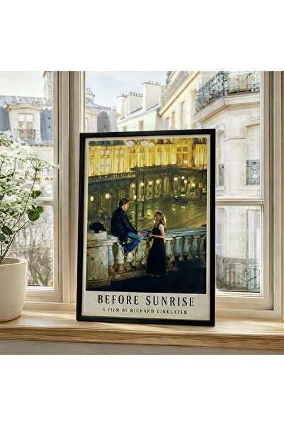 artera casa Before Sunrise Film Posteri – Çerçeveli Modern Duvar Tablosu