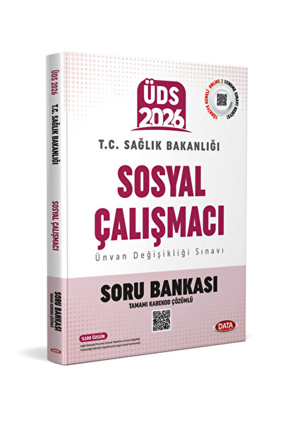 Data Yayınları Sağlık Bakanlığı ÜDS Sosyal Çalışmacı Soru Bankası (Tamamı Kar...