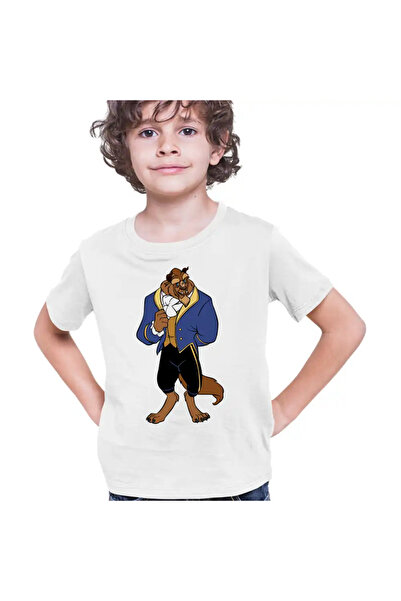 OEM Παιδικό μπλουζάκι για αγόρια με θέμα την πεντάμορφη και το τέρας