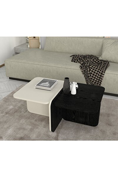 UnicUtil Masa de Cafea Elegant Mix, UnicUtil, 93,6 x 60 x 40, Crem-Alb, UUMC16