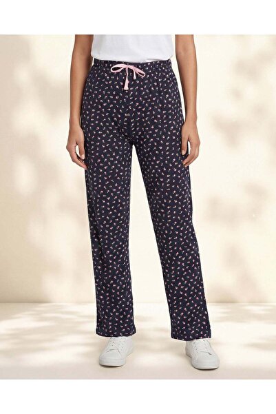 REDTAG بنطال بيجاما مطبوع بالكامل باللون الكحلي