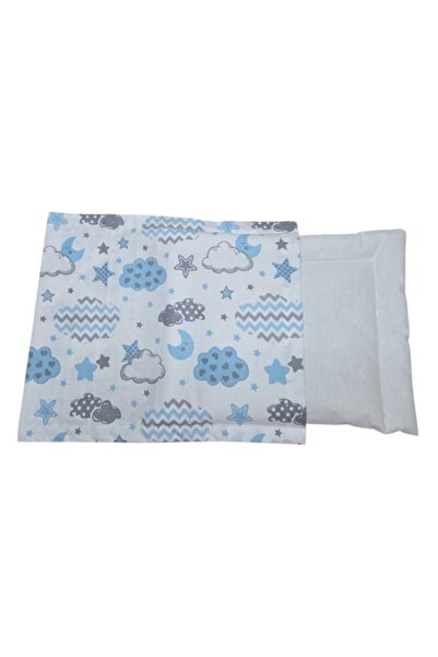Albatex Home Baby pillow set 30x40x2 cm with pillowcase, M503 Blue Sky with S...