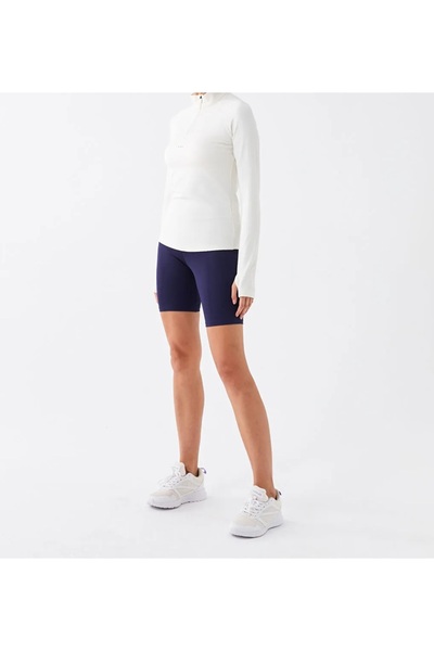 LC Waikiki XSIDE ACTIVE Indigo Beli Lastikli Düz Interlok Kadın Spor Tayt