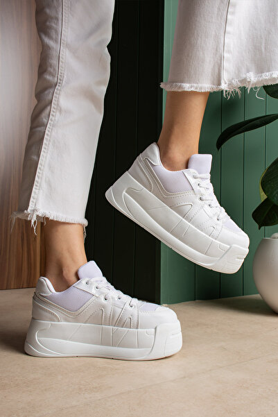 LEYDİ SHOES Miami White Sole Sports