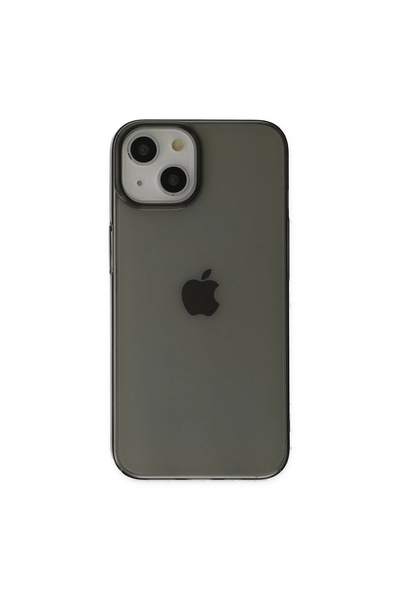 eco port حافظة آيفون 14 بلس بغطاء شفاف صلب - أسود