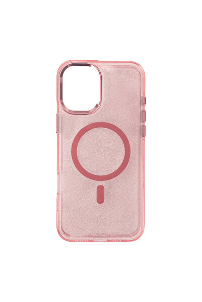 OEM Glitter MagSafe-Compatible TPU Case for Samsung Galaxy S26 - Pink﻿