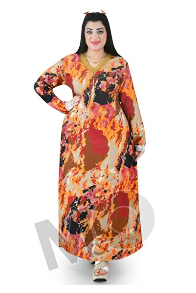 M&O 2 Floral Cotton jalabiya