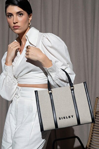 Sisley حقيبة يد وحقيبة كروس نسائية SLY_127 باللون الأسود