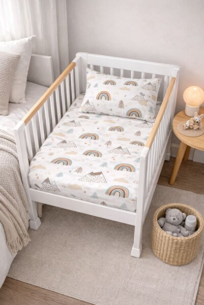 YUSRAMODA طقم ملاءات مطاطية لسرير الأطفال من آني ياني مقاس 50-60×90 سم