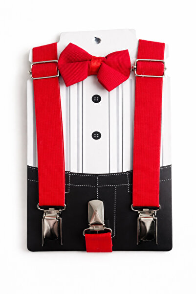 moukou Children's Suspender Bow Tie Set 1-10 Years