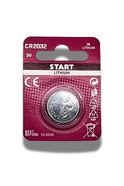 start Set of 5 batteries CR 2032 - Lithium - 3V, car keys/scales/universal 23...