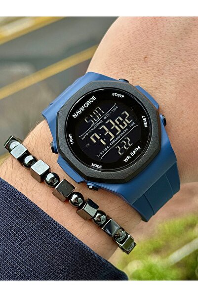 Naviforce Digital 5 Atm Waterproof Lighted Wrist Watch + Wristband