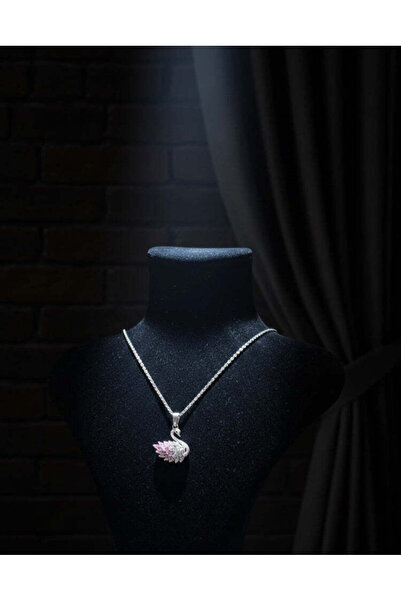 LEO Gümüş Kuğu Yarı Gümüş Yarı Pembe