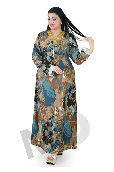 M&O 2 Floral Cotton jalabiya